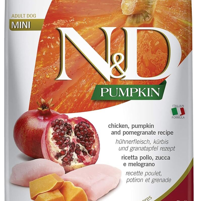 Farmina N&D Dog Dry Grain Free Pumpkin Mini Chicken & Pomegranate 15.4 Pounds