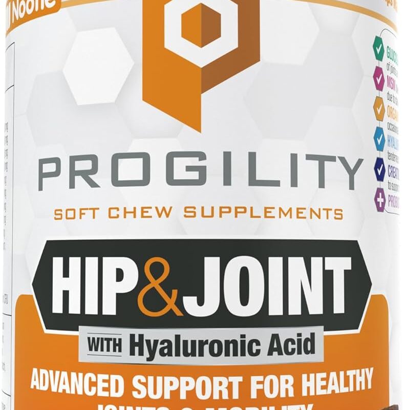 Nootie Progility Hip & Joint Supplement for Dogs, Dog Joint Support with Glucosamine and Chondroitin, 90 Count