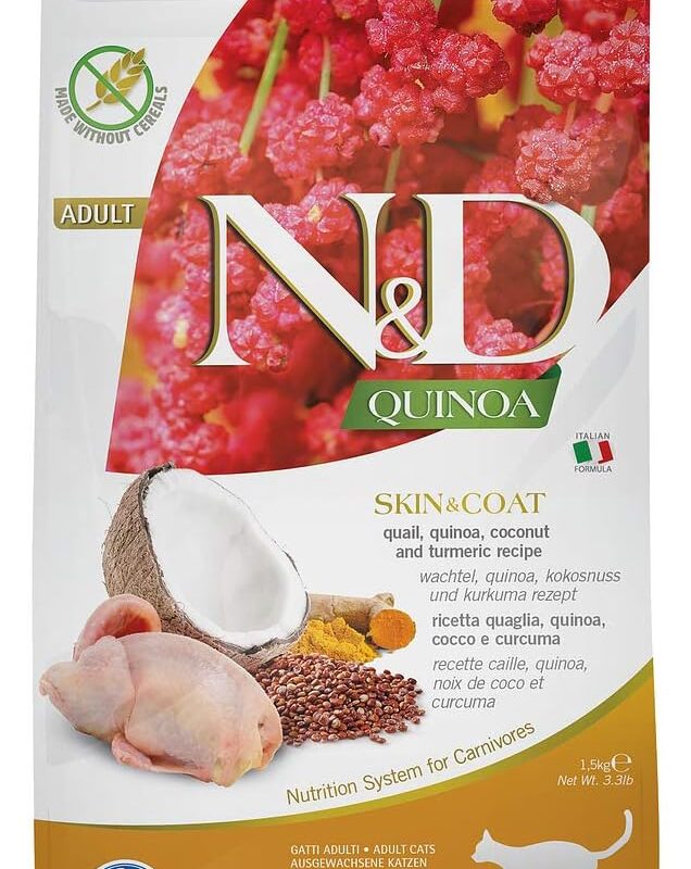 Farmina N&D Quinoa Skin & Coat Quail Quinoa Coconut and Turmeric 3.3 lbs