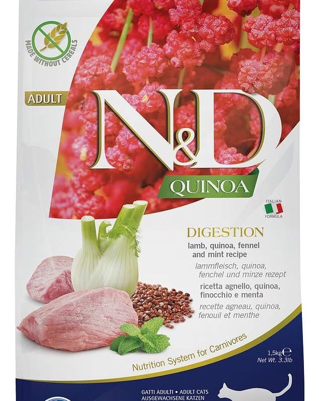 Farmina N&D Quinoa Digestion Lamb Quinoa Fennel and Mint Recipe 3.3 lbs