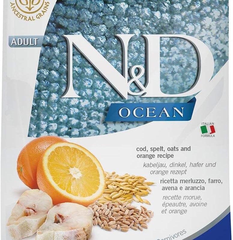 Farmina N&D Ocean Cod, Spelt, Oats & Orange 3.3 lbs