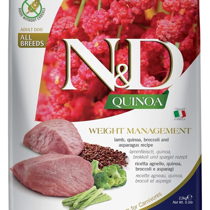 Farmina N&D Quinoa Weight Management Lamb 5.5 lbs