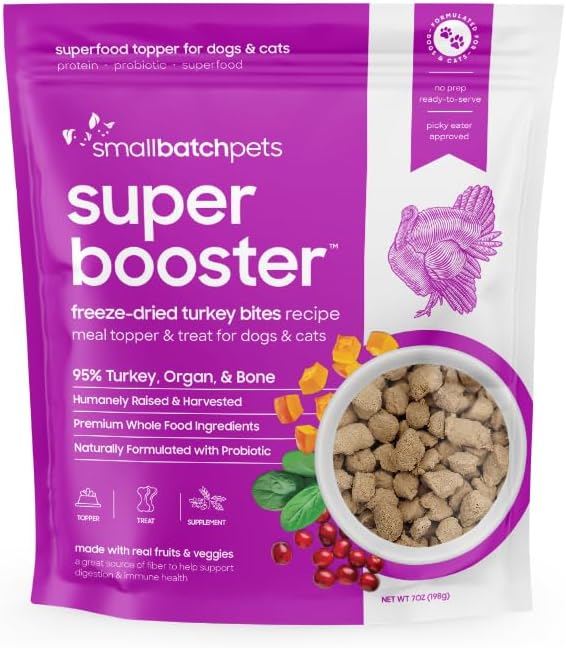 Smallbatch Pets Freezdried Super Booster Turkey Bites 7 oz