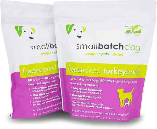 Smallbatch Pets Freezdried Turkey Recipe 14 oz Pack of 2