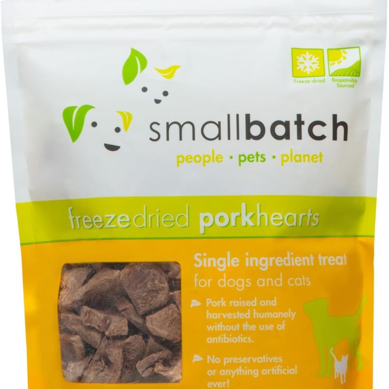 Smallbatch Pets Freeze-Dried Pork Hearts 3.5 oz