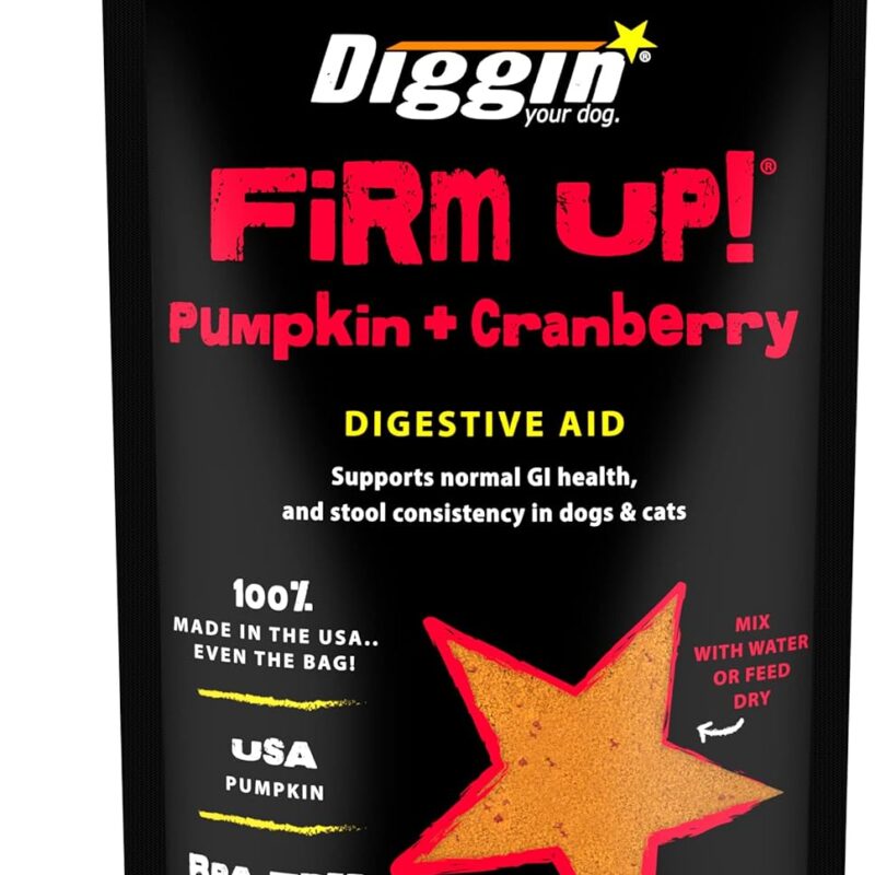 Diggin' Your Dog Firm Up Pumpkin + Cranberry 4 oz
