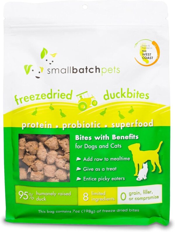 Smallbatch Pets Freezdried Duck Bites 7 oz