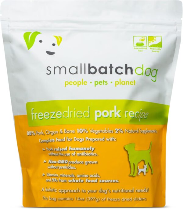 Smallbatch Pets Freezdried Pork Recipe 14 oz