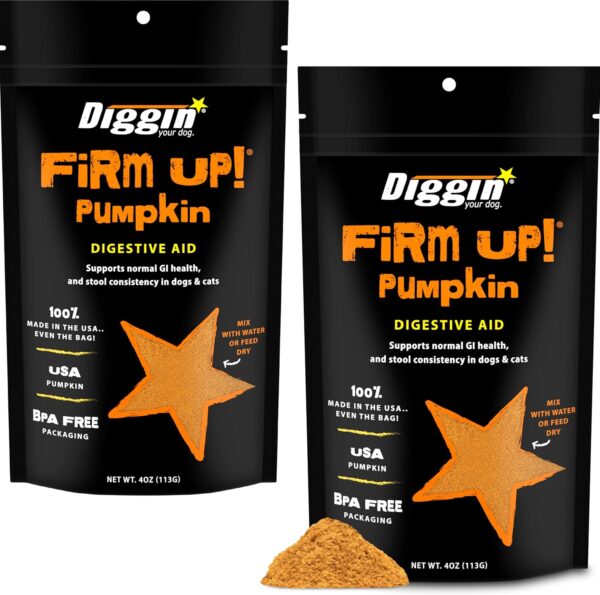 Diggin' Your Dog Firm Up Pumpkin 4 oz Pack of Two